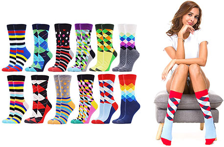 WeciBor Calcetines de Colores de moda para Mujer WeciBor Calcetines de Colores de moda para Mujer