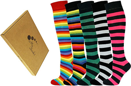 Mysocks unisex calcetines largos raya de color Algodón extra fino Mysocks unisex calcetines largos raya de color Algodón extra fino