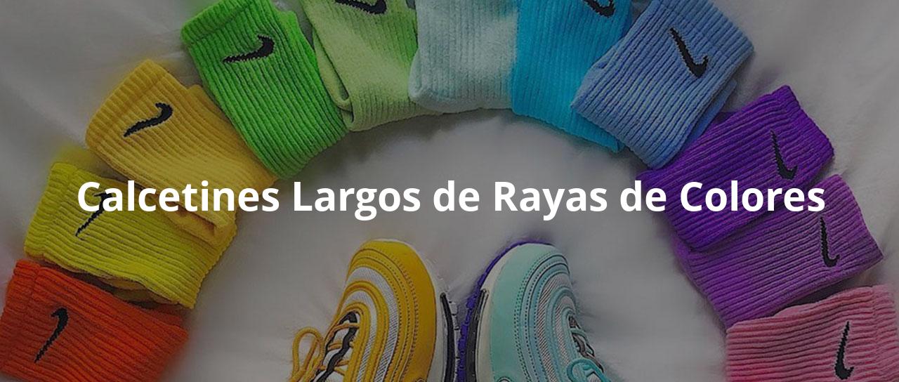 Calcetines Largos de Rayas de Colores para comprar en internet que lo están de moda, los más vendidos - CalcetinesOnlineClub Calcetines Largos de Rayas de Colores