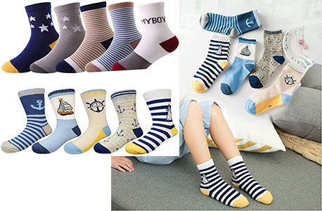 YANWANG 10 Pares de Calcetines Infantiles de Algodón YANWANG 10 Pares de Calcetines Infantiles de Algodón